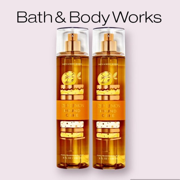 Bath & Body Works Other - NEW! Bath & Body Works Iced Lemon Pound Cake Fine Fragrance Mist (x2)